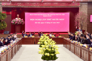 Khai mạc Hội nghị lần thứ 11, Ban Chấp hành Đảng bộ thành phố Hà Nội khoá XVII