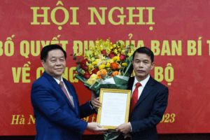 Ông Vũ Thanh Mai giữ chức Phó Trưởng Ban Tuyên giáo Trung ương