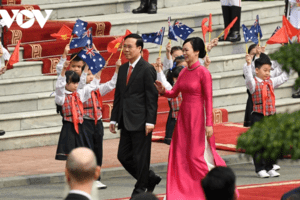 Chủ tịch nước Võ Văn Thưởng chủ trì Lễ đón và hội đàm với Toàn quyền Australia