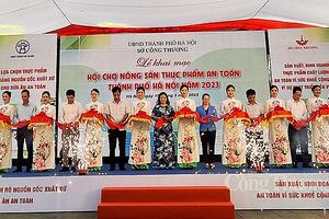 150 gian hàng tham gia Hội chợ Nông sản, thực phẩm an toàn thành phố Hà Nội năm 2023