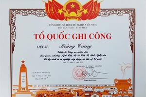 Cấp Bằng "Tổ quốc ghi công" cho 6 liệt sĩ hy sinh tại Đắk Lắk
