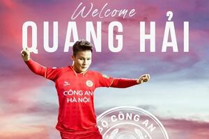 Quang Hải chính thức gia nhập CLB Công An Hà Nội