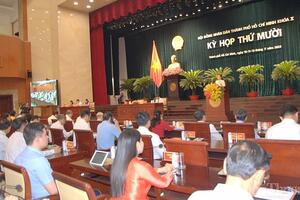 Kỳ họp thứ 10 của HĐND TP. Hồ Chí Minh khóa X bàn nhiều quyết sách quan trọng