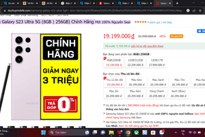 So sánh giá, giá tốt hôm nay 31/7/2023: Điện thoại Samsung Galaxy S23 Ultra 8GB/256GB ở đâu giá tốt?