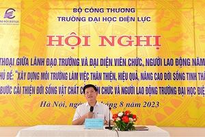 Lãnh đạo Trường Đại học Điện lực đối thoại với viên chức, người lao động