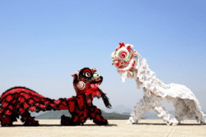 Liên hoan lân sư rồng Bình Dương chào mừng Quốc khánh tại công viên nhạc nước The Sun Park