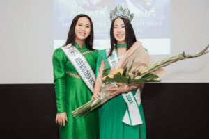 Hoa hậu Bella Vũ sang Anh trao vương miện và sash cho Miss Eco Teen Vietnam 2023