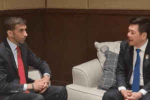 ASEAN-43: Bộ trưởng Nguyễn Hồng Diên  tiếp Quốc vụ khanh Bộ Kinh tế các Tiểu vương quốc Ả rập Thống nhất