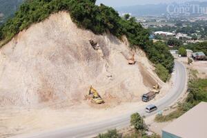 Hòa Bình: Cấm đường theo giờ để nổ mìn thi công mở rộng Dốc Cun