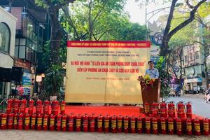 Quận Ba Đình xây dựng hệ thống truyền tin báo cháy từ nhà dân