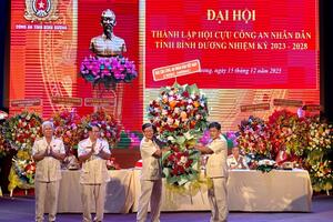 Thành lập Hội cựu Công an Nhân dân tỉnh Bình Dương nhiệm kỳ 2023-2028