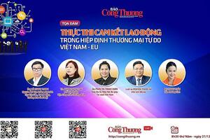 Toạ đàm Thực thi cam kết lao động trong Hiệp định Thương mại tự do Việt Nam - EU