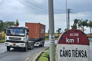 Cấm xe container trên một số tuyến đường thuộc QL14B giờ cao điểm