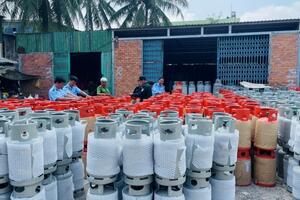 An Giang: Phát hiện gần 700 vỏ chai LPG mang nhiều nhãn hiệu, không có hóa đơn, chứng từ