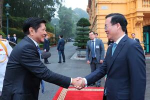 Chủ tịch nước Võ Văn Thưởng chủ trì Lễ đón chính thức Tổng thống Philippines