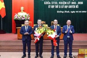 Quảng Bình: Điều động bổ nhiệm các chức danh lãnh đạo mới
