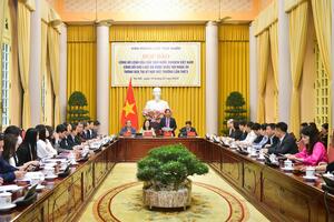 Họp báo Công bố lệnh của Chủ tịch nước về các Luật: Đất đai, Các tổ chức tín dụng
