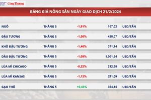 Thị trường hàng hóa hôm nay ngày 22/2: Thị trường hàng hóa nguyên liệu thế giới đón nhận lực mua tích cực