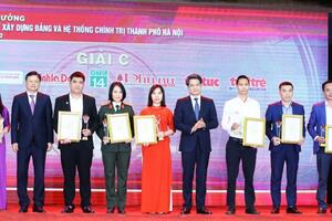 Trao thưởng Giải báo chí về xây dựng Đảng TP lần thứ VI