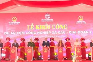 Ứng Hòa khởi công Dự án Cụm công nghiệp Xà Cầu - Giai đoạn 2