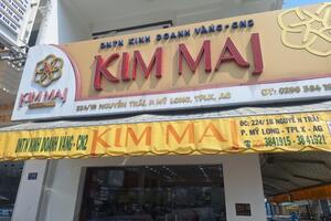 An Giang: Tạm giữ nhiều kim loại vàng không rõ nguồn gốc tại Chi nhánh doanh nghiệp tư nhân Kim Mai