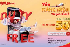 Cơ hội săn hàng hiệu chính hãng miễn thuế với Prebook Duty Free của Vietjet, ưu đãi đến 50%