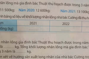 Thêm một bài toán tiểu học khiến phụ huynh phải "lùng sục" cả đêm để tìm đáp án, huy động cả họ hàng cũng không thể giải nổi