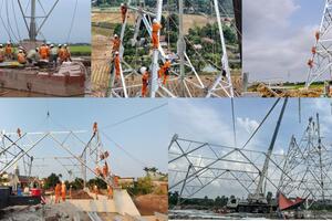 Công ty Truyền tải điện 1 dồn lực thi công công trình trọng điểm đường dây 500kV mạch 3