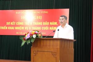 Trưởng ban Tổ chức T.Ư Lê Minh Hưng: Tiếp tục tham mưu, hoàn thành đề án lựa chọn, trọng dụng cán bộ có bản lĩnh