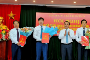 Hải Dương: Bổ nhiệm lãnh đạo Văn phòng Tỉnh ủy, Sở Kế hoạch và Đầu tư, Huyện ủy Kim Thành