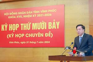 Ông Trần Duy Đông giữ chức Chủ tịch UBND tỉnh Vĩnh Phúc nhiệm kỳ 2021-2026
