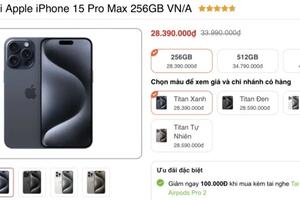 iPhone 15 Pro Max hạ giá mạnh, bán chạy top 2 toàn cầu, bỏ rất xa Galaxy S24 Ultra, Xaiomi 14 Ultra