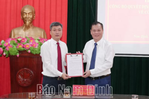 Nam Định có tân Trưởng ban Dân vận Tỉnh uỷ
