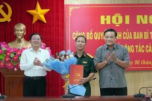 Ban Bí thư chuẩn y Đại tá Đỗ Xuân Hùng tham gia Ban Thường vụ Tỉnh ủy Bình Định