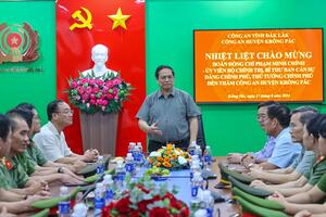 Thủ tướng Phạm Minh Chính thăm Công an huyện Krông Pắc, tỉnh Đắk Lắk