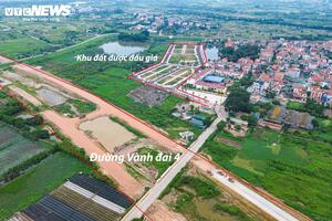 Cận cảnh khu đất đấu giá cao bất thường ở Hoài Đức, Hà Nội