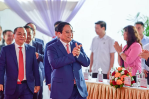 Thủ tướng Phạm Minh Chính dự lễ khởi công Trung tâm Hội chợ Triển lãm Quốc gia