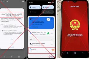 Cảnh giác tội phạm lừa đảo gửi link cài phần mềm làm căn cước