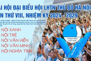 Sáng nay, khai mạc Đại hội VIII Hội LHTN TP Hà Nội