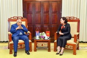 Thống đốc Nguyễn Thị Hồng tiếp Đại sứ đặc mệnh toàn quyền Cộng hòa Cuba tại Việt Nam