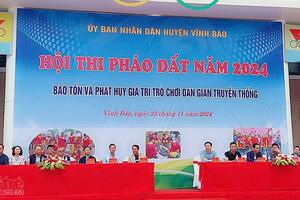 Hội thi pháo đất huyện Vĩnh Bảo - nét đẹp văn hóa dân gian