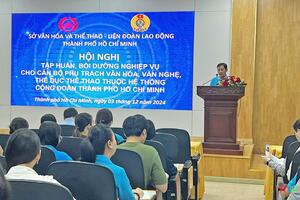 Nâng cao nghiệp vụ tuyên truyền văn hóa, thể thao cho cán bộ Công đoàn