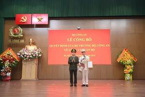 Tin nhân sự 20/1: Bộ Công an công bố 2 quyết định về công tác cán bộ
