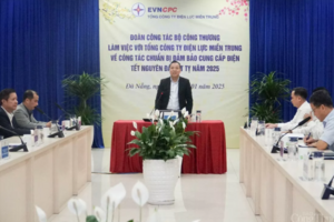 Chùm ảnh: Thứ trưởng Nguyễn Hoàng Long làm việc về cung ứng điện dịp Tết tại miền Trung
