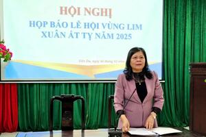 Bắn pháo hoa tại Lễ hội vùng Lim năm 2025