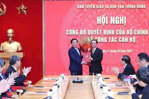 Đồng chí Huỳnh Thành Đạt giữ chức Phó trưởng Ban Tuyên giáo và Dân vận Trung ương