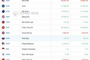 Tỷ giá Yen Nhật hôm nay 26/3/2025: Đồng Yen giảm đồng loạt