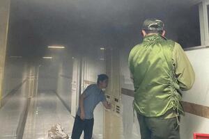 Hà Nội: Cháy trong đêm tại Chung cư HH1A Linh Đàm