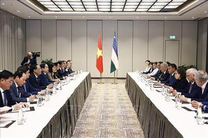 Chủ tịch Quốc hội Trần Thanh Mẫn tiếp Chủ tịch Ủy ban về quan hệ liên dân tộc và kiều bào ở nước ngoài của Uzbekistan