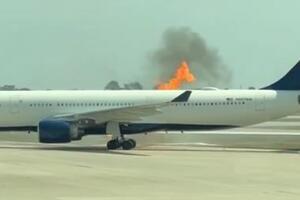 Máy bay Airbus A330 bốc cháy tại sân bay Orlando của Mỹ